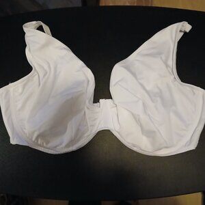 Asos Design Curve Women's Recycled Bikini Top 44F NWOT White